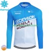 Maillot Cyclisme Hiver Thermal Fleece Decathlon Ag2R 2024